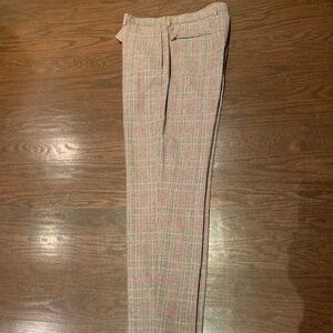 Men's wool plaid pant
